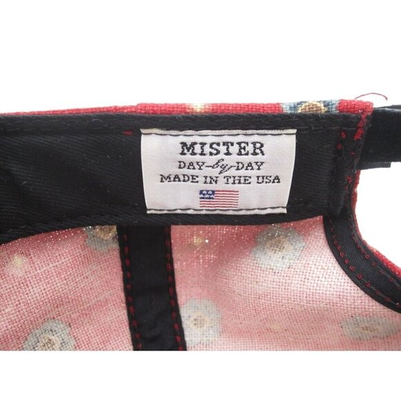 Men Mister Day by Day Adjustable Red Hat (Made in USA) - Picture 6 of 6